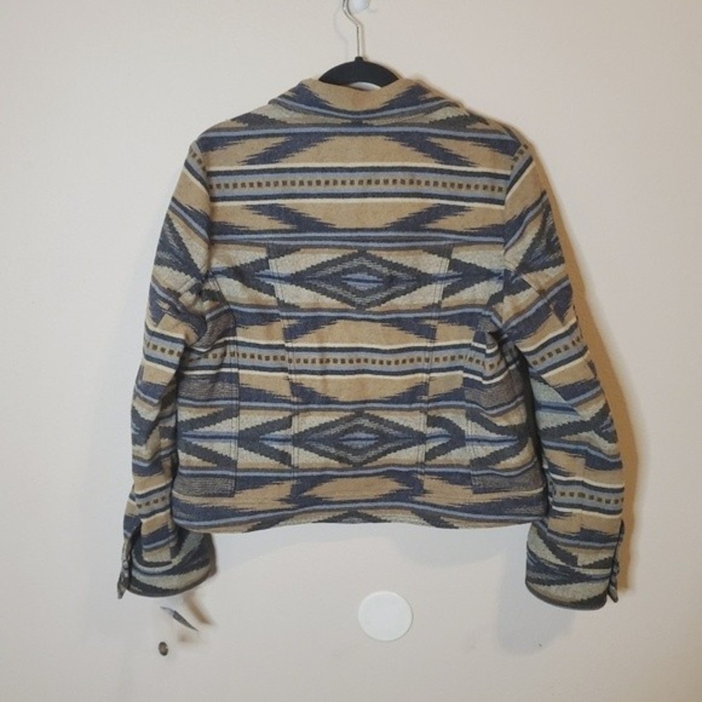 Pendleton Geometric Patterned Blazer In Blue And … - image 2